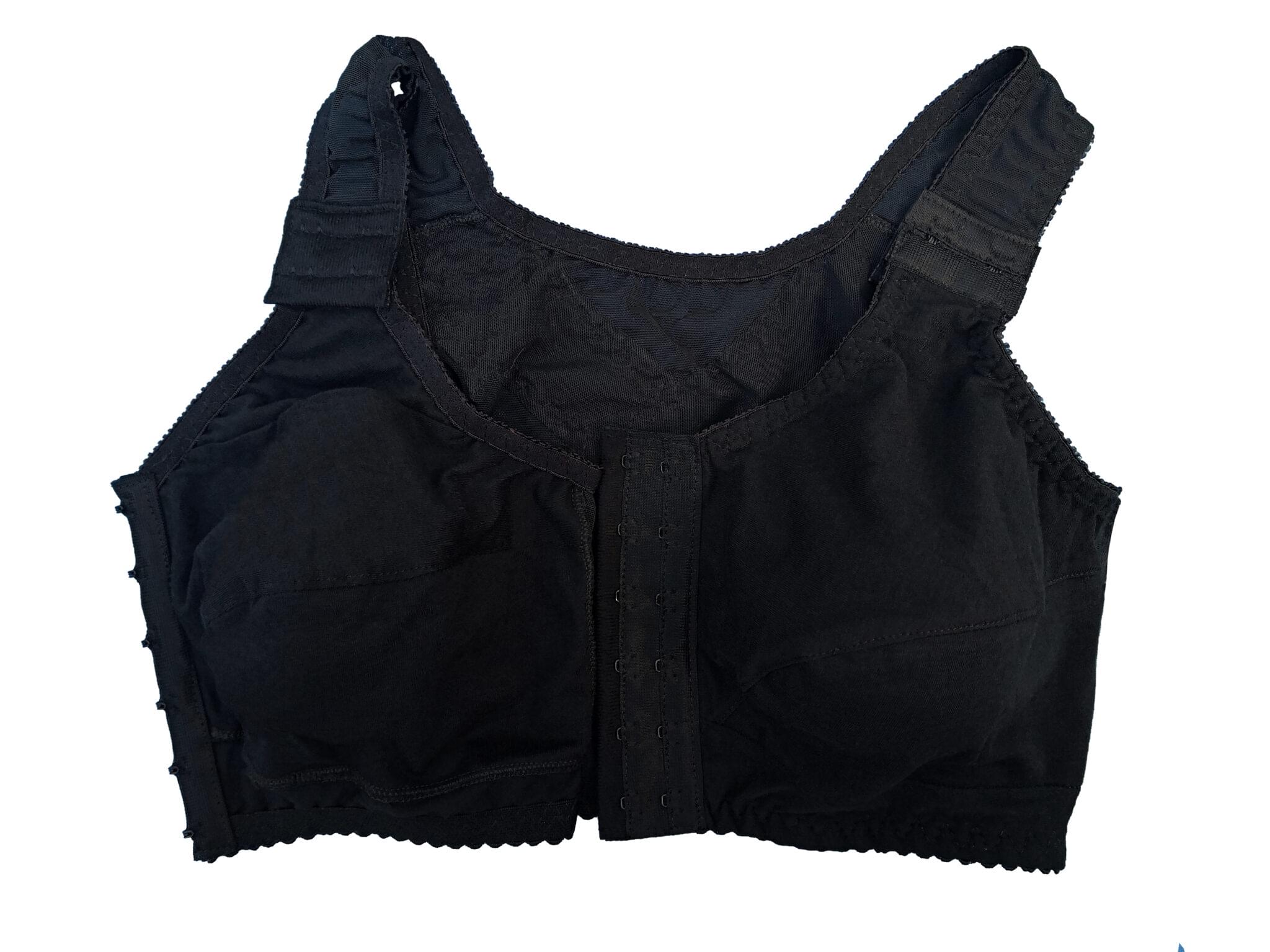 Brasier de algodón para prótesis exterior con soporte en la espalda